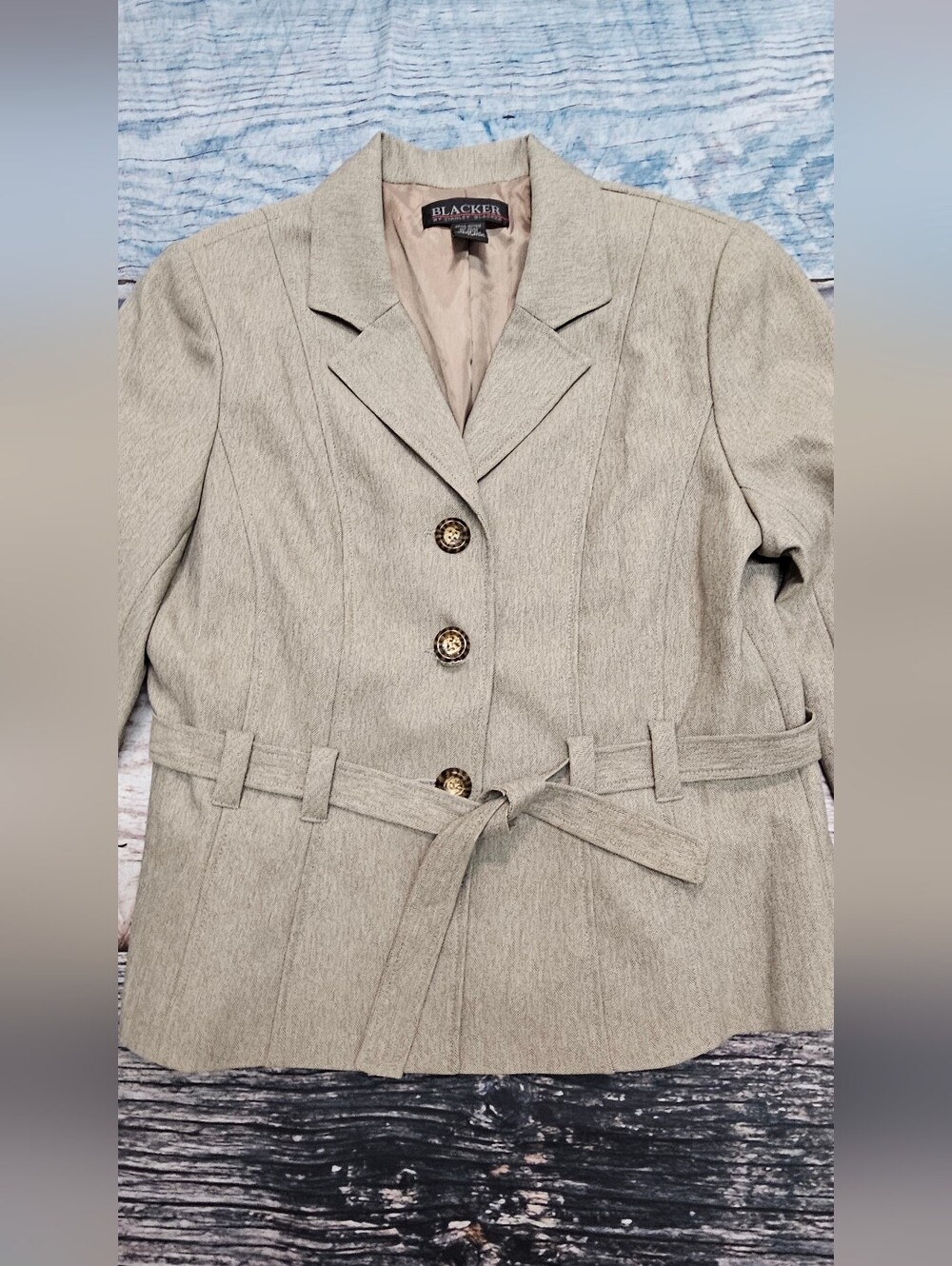 Vintage Blacker By Stanley Blacker  Skirt 2-Piece Suit Set Women's Size 14 - Picture 3 of 11